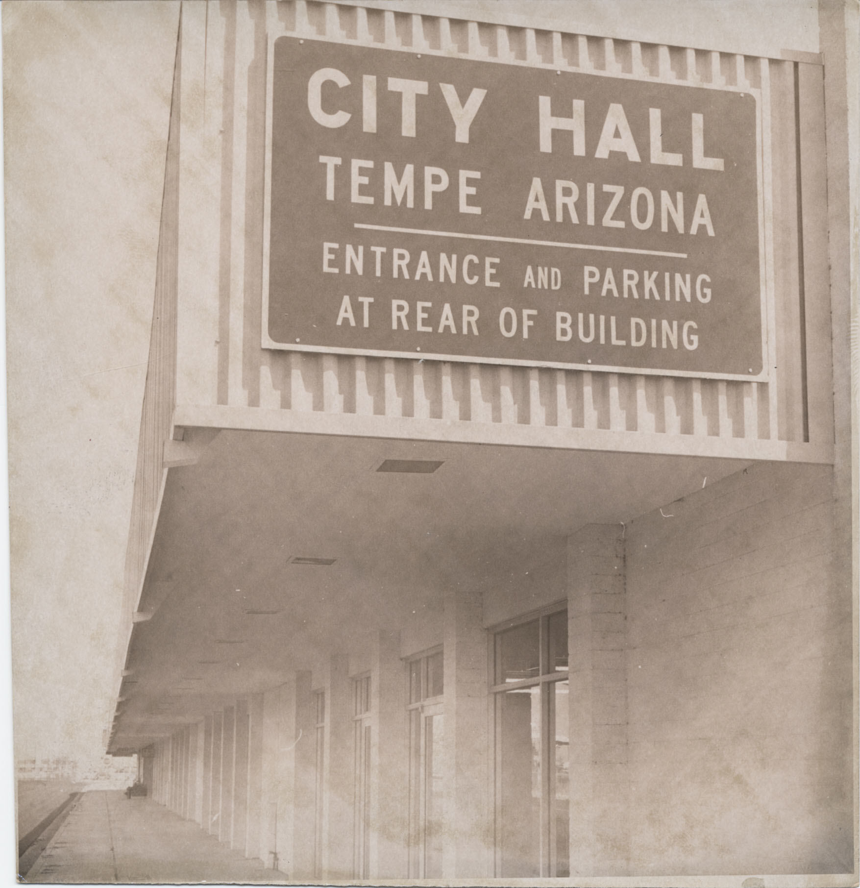 Tempe City Hall was temporarily housed at Danelle Plaza in the '70s.